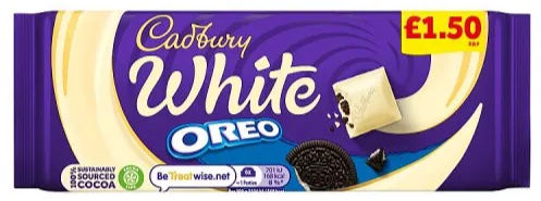 Cadbury White Oreo Chocolate 120g | High Quality Chocolate & Sweets Online - Product Image Cadbury White Oreo Chocolate 120g | High Quality Chocolate & Sweets Online - Product Image